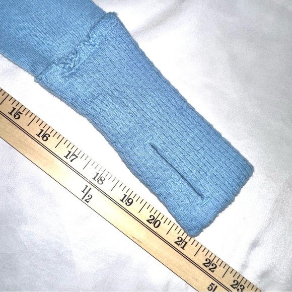 Free People Women’s Sz S Blue Long Sleeve Oversized Soft Knit Shirt We The Free - Picture 13 of 14